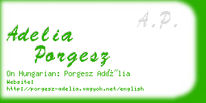 adelia porgesz business card